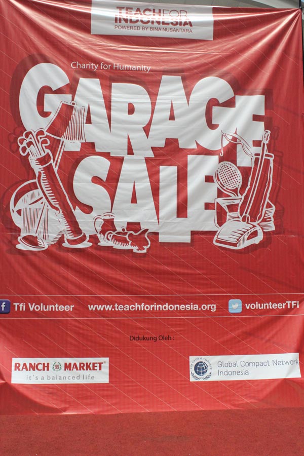 Garage Sale 2013 – Teach For Indonesia